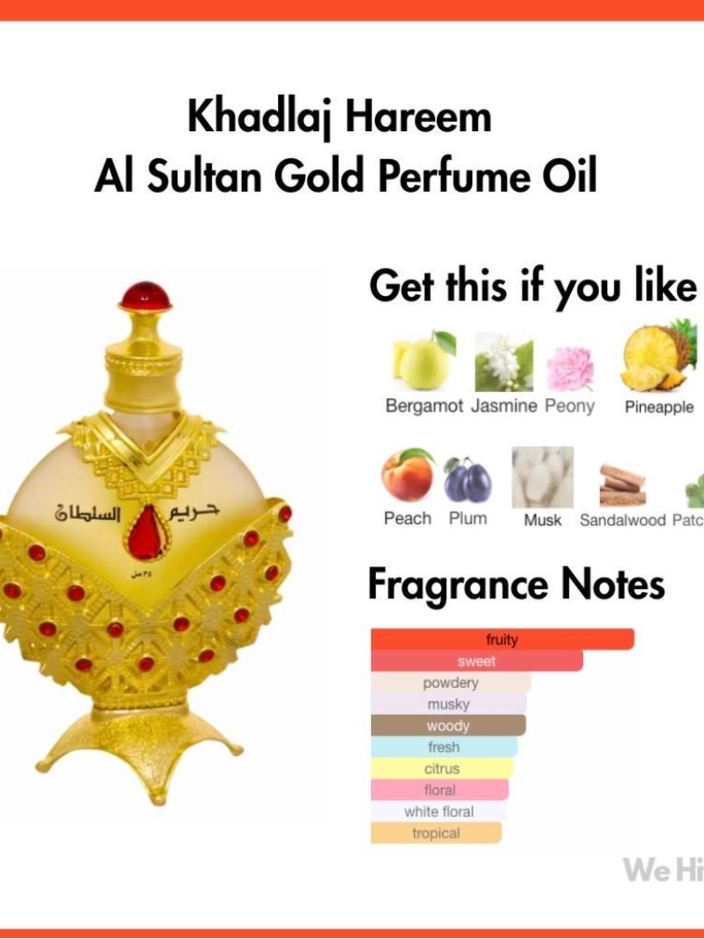Al Sultan Gold Perfume Oil - Gold